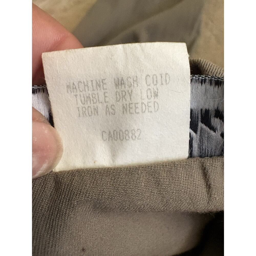 80's Joan Walters Jumpsuit Brown Chalders Pads Sz Medium 100% Cotton Made in USA - Picture 9 of 12